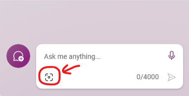 Image upload option in Bing Chat